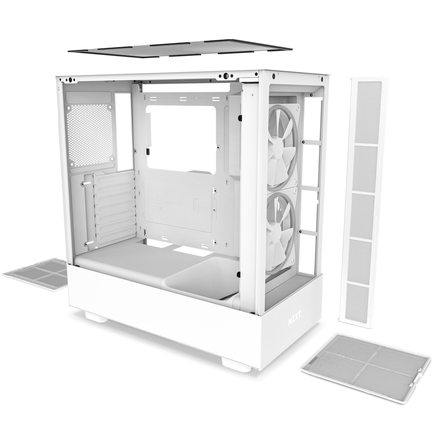 NZXT CHASSIS H SERIES H5 ELITE EDITION ATX MID TOWER CHASSIS ALL WHITE COLOR (CC-H51EW-01)