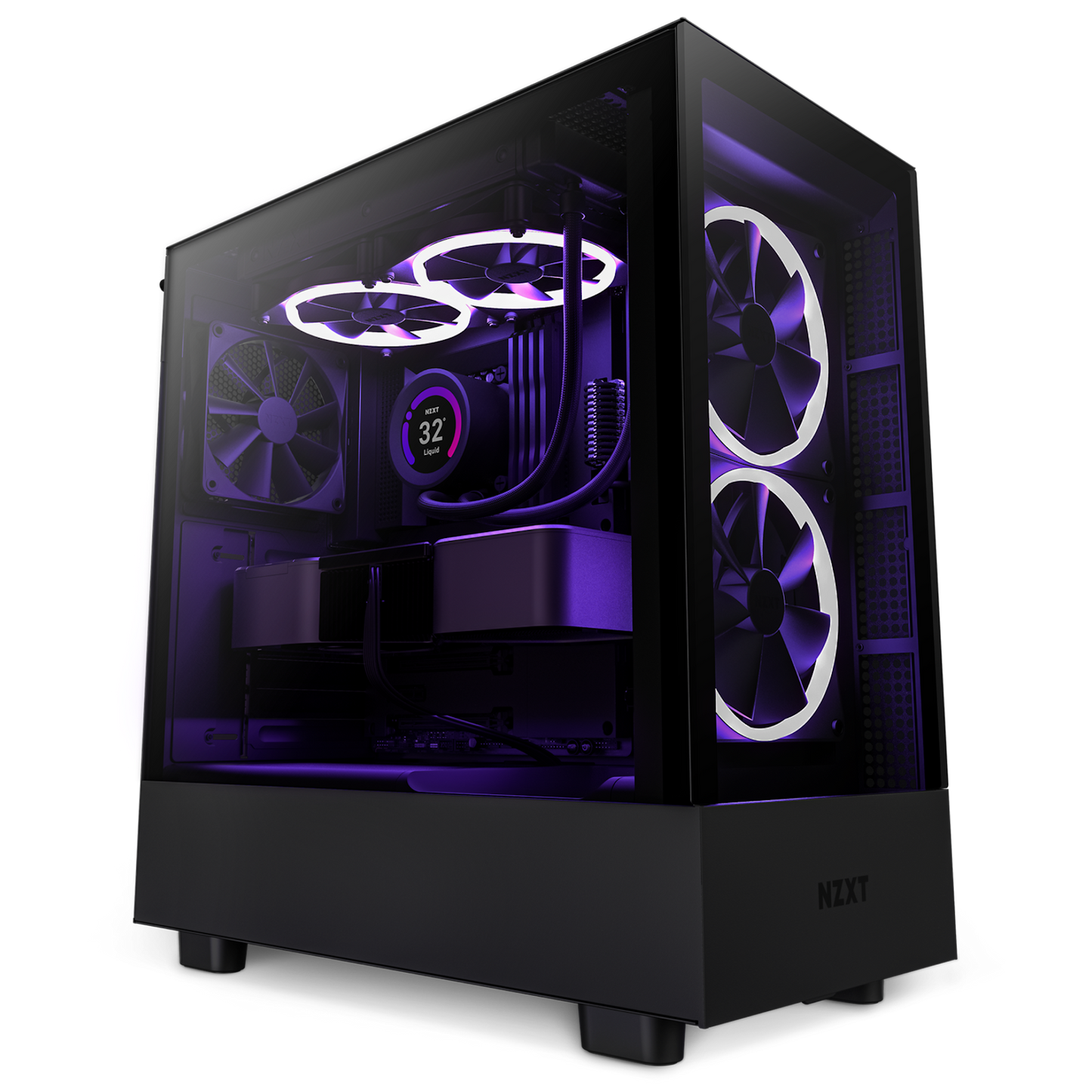 NZXT CHASISS H SERIES H5 ELITE EDITION ATX MID TOWER CHASSIS ALL BLACK COLOR (CC-H51EB-01)