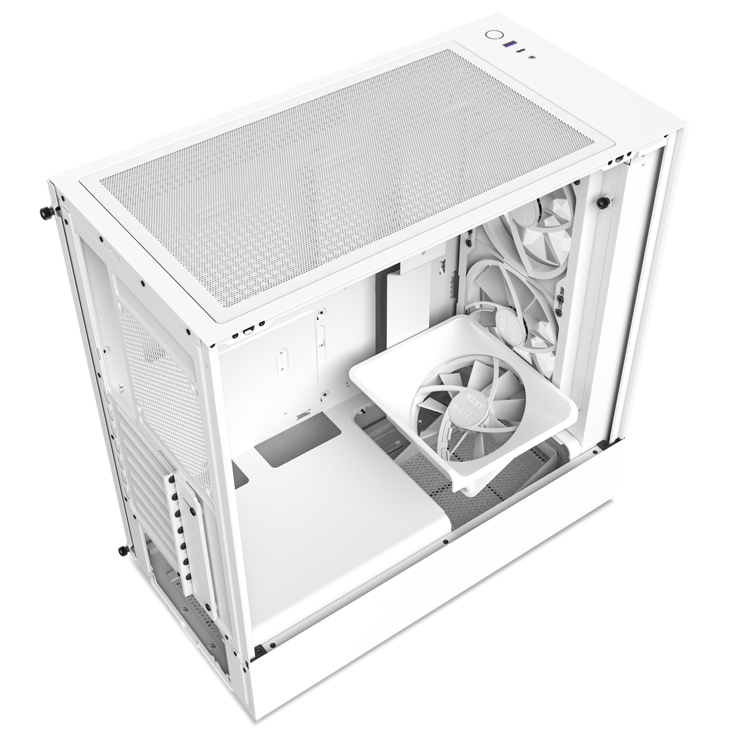 NZXT CHASSIS H SERIES H5 ELITE EDITION ATX MID TOWER CHASSIS ALL WHITE COLOR (CC-H51EW-01)