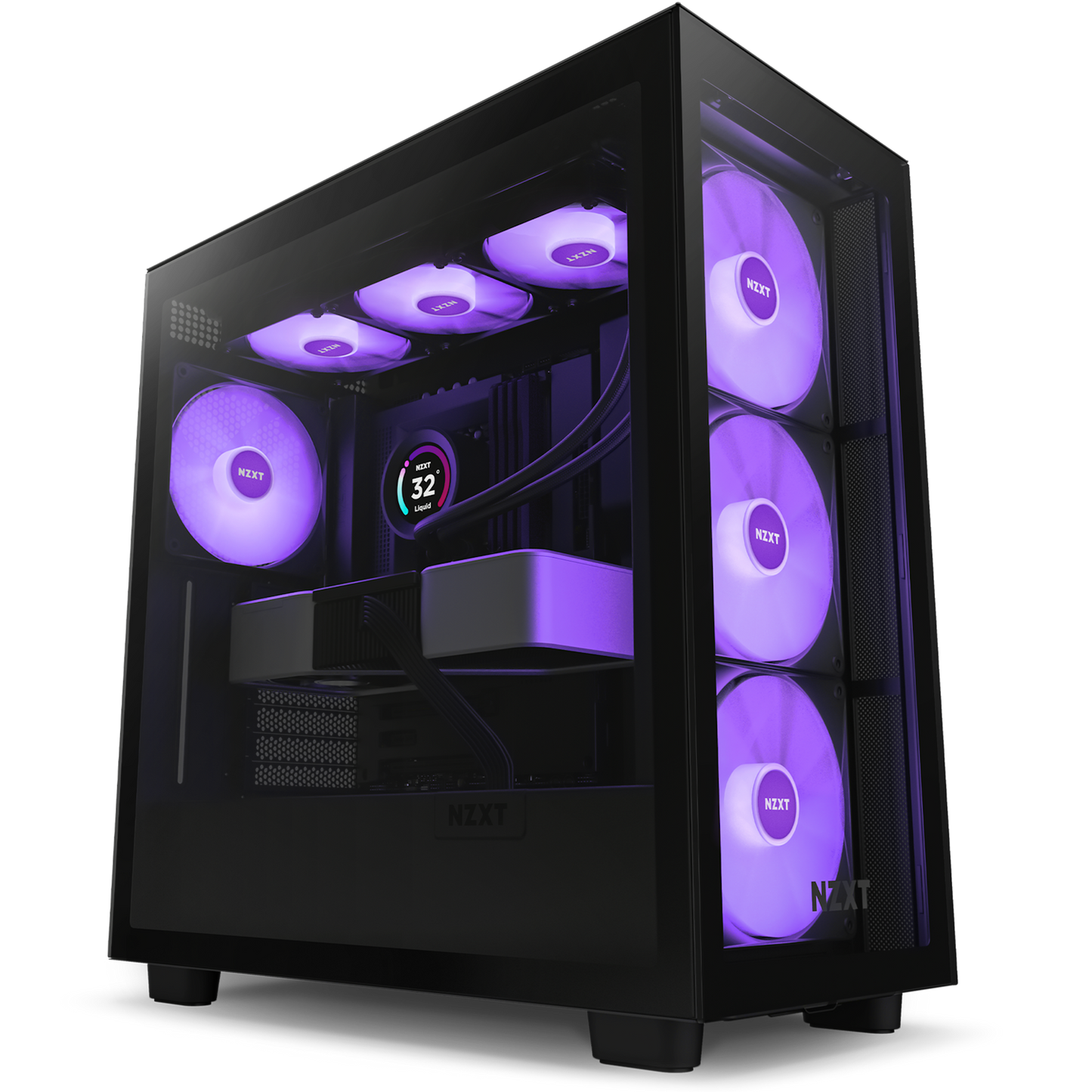 NZXT CHASSIS H SERIES H7 (2023) ELITE EDITION ATX MID TOWER CHASSIS WITHOUT PSU BLACK COLOR-CM-H71EB-02