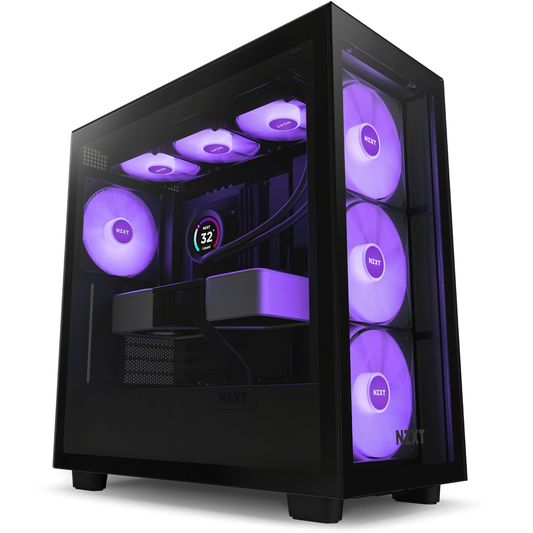 NZXT CHASSIS H SERIES H7 (2023) ELITE EDITION ATX MID TOWER CHASSIS WITHOUT PSU BLACK COLOR-CM-H71EB-02