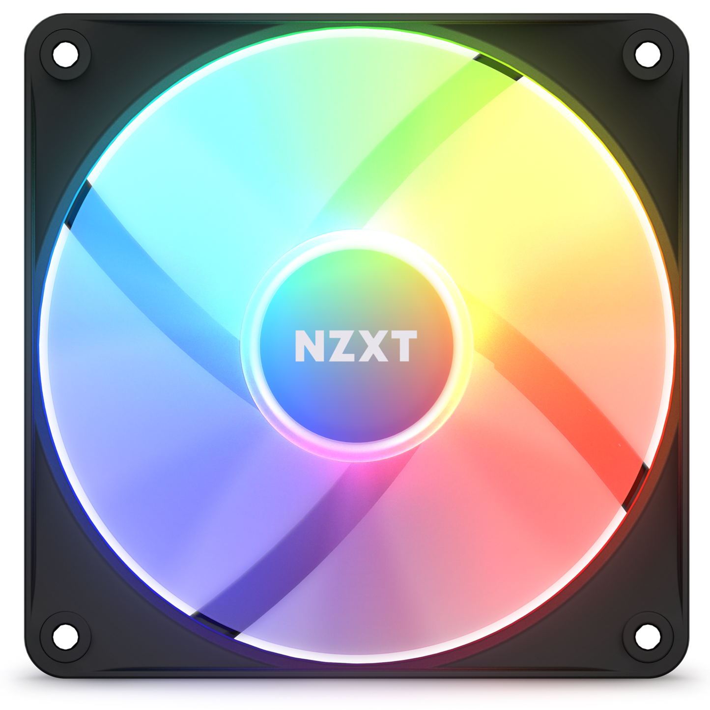 NZXT F120RGB CORE - 120MM HUB-MOUNTED RGB FAN - SINGLE PACK (BLACK)-RF-C12SF-B1