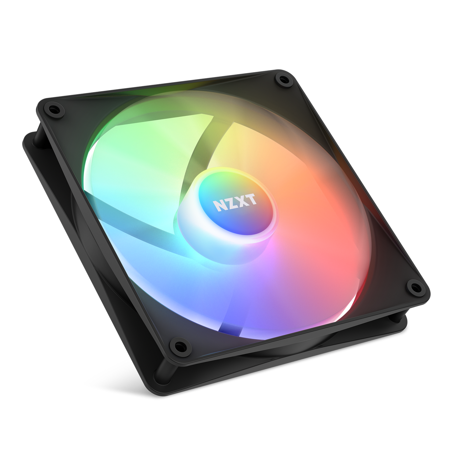 NZXT F140RGB CORE - 140MM HUB-MOUNTED RGB FAN - SINGLE PACK (BLACK)-RF-C14SF-B1