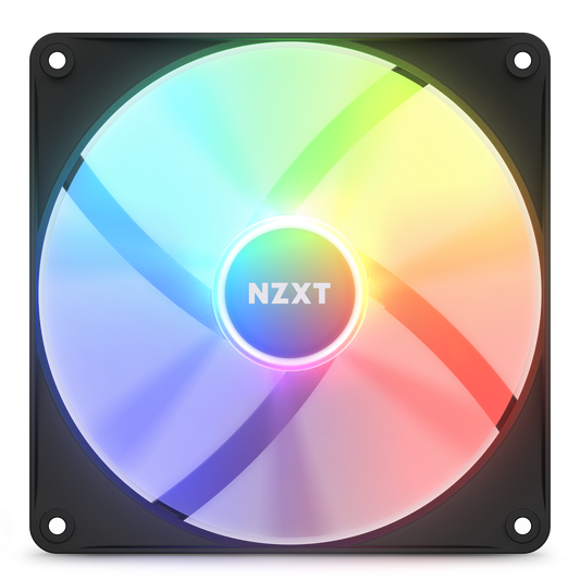 NZXT F140RGB CORE - 140MM HUB-MOUNTED RGB FAN - SINGLE PACK (BLACK)-RF-C14SF-B1