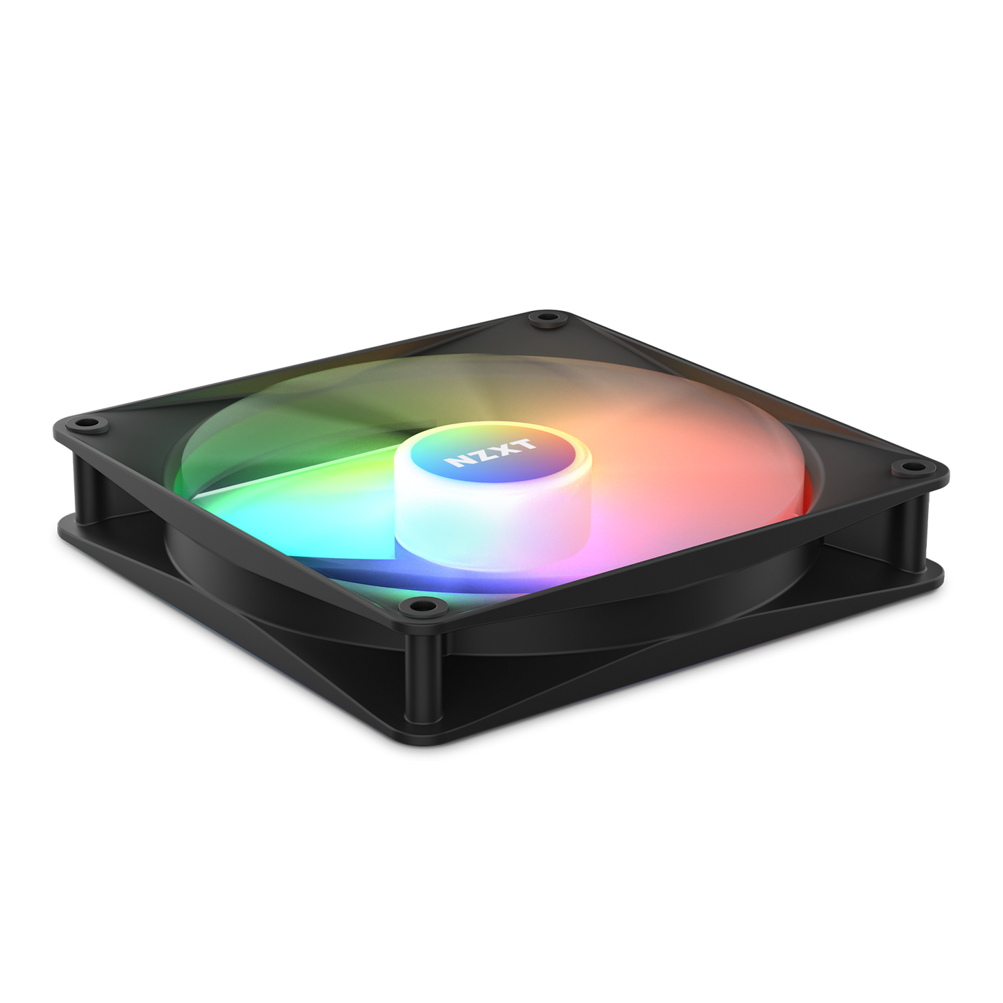 NZXT F140RGB CORE - 140MM HUB-MOUNTED RGB FAN - SINGLE PACK (BLACK)-RF-C14SF-B1