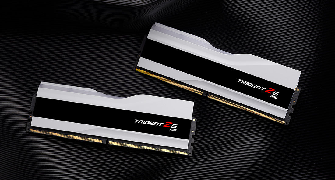 GSKILL TRIDENT Z5 RGB 32GB (2 * 16GB) DDR5 6000 MHZ CL36-36-36-96 1.35V DESKTOP MEMORY RAM - F5-6000J3636F16GX2-TZ5RW