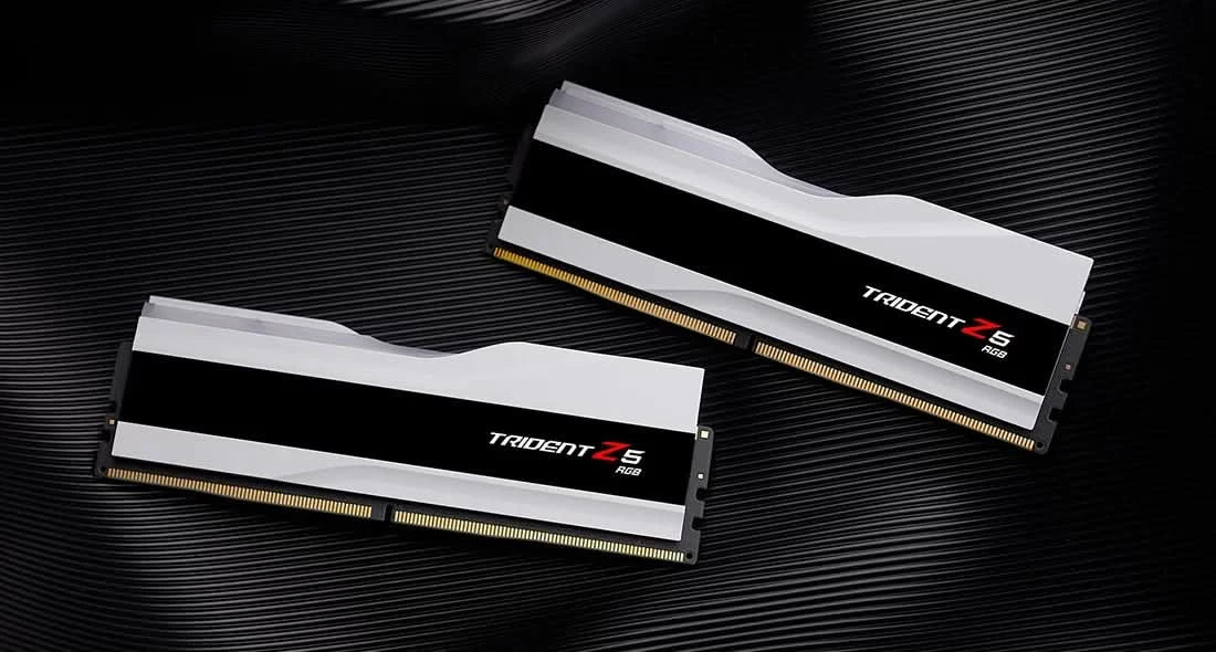 GSKILL MEMORY F5-6000J3040G32GX2-TZ5RW - 32GB X 2 6000MHZ TRIDENT Z RGB WHITE CL 30