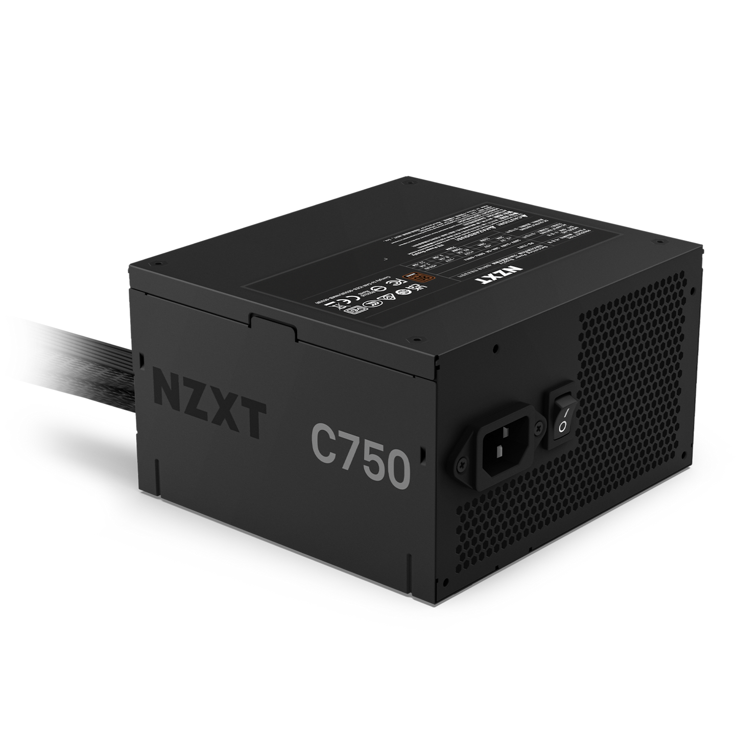 NZXT PSU 750 WATT 80 PLUS BRONZE NON-MODULAR -PA-7B2BB-UK (BIS.R-41200646)