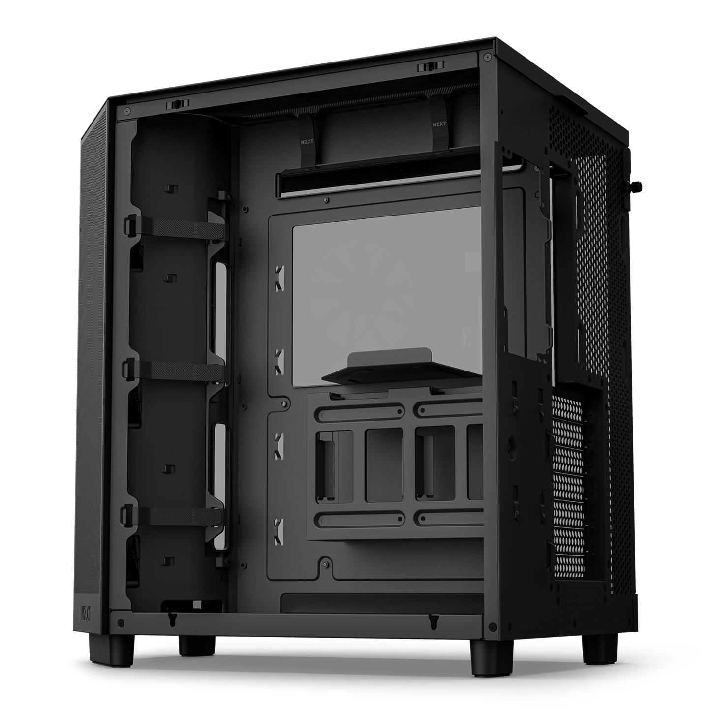 NZXT CHASSIS H6 FLOW (2023) COMPACT DUAL-CHAMBER ATX CASE W/O PSU - ALL BLACK-CC-H61FB-01