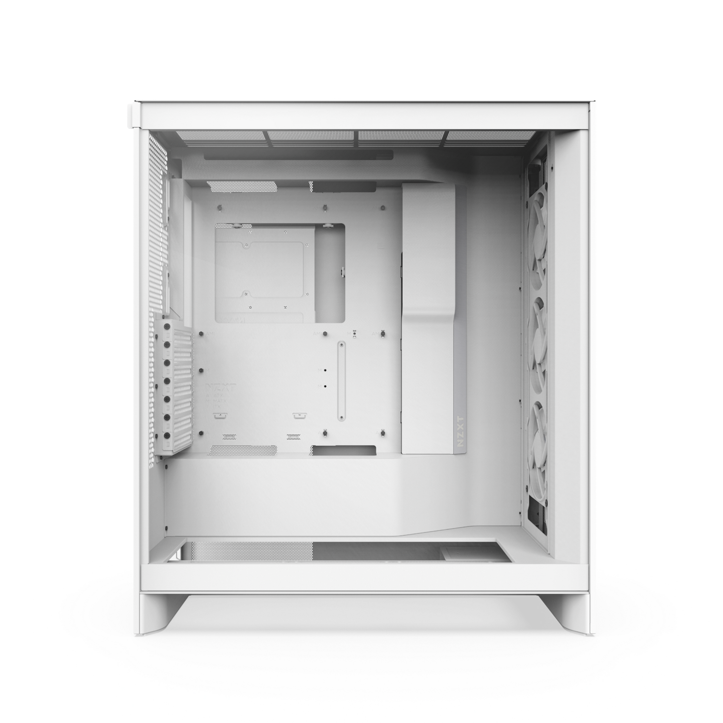 NZXT CHASSIS H7 FLOW RGB (2024) MID-TOWER ATX CASE - ALL WHITE - CM-H72FW-R1
