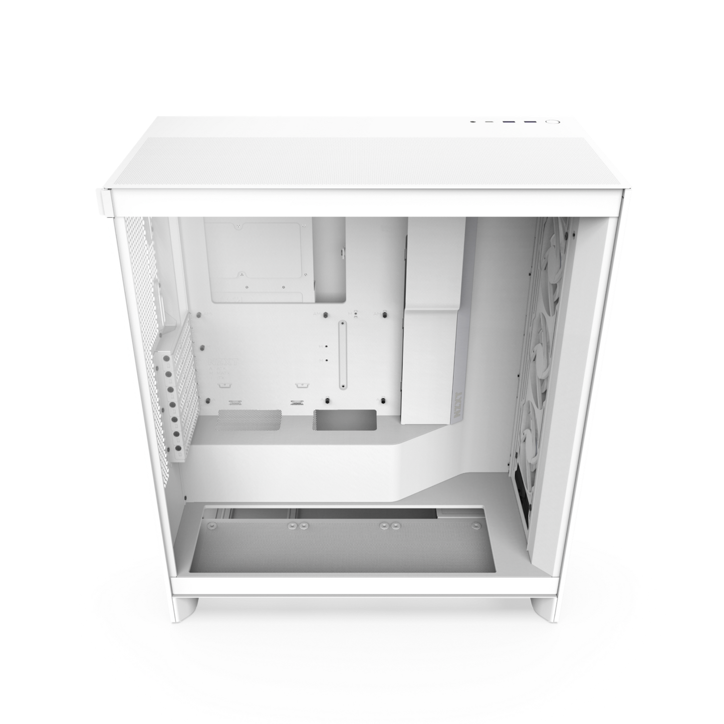 NZXT CHASSIS H7 FLOW RGB (2024) MID-TOWER ATX CASE - ALL WHITE - CM-H72FW-R1