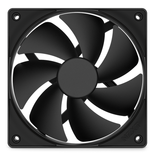 NZXT F120P - 120MM STATIC PRESSURE FANS - SINGLE BLACK (RF-P12SF-B1)