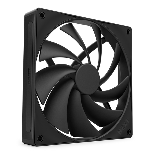 NZXT 140MM QUIET AIRFLOW FANS - SINGLE PACK (BLACK) - RF-Q14SF-B2