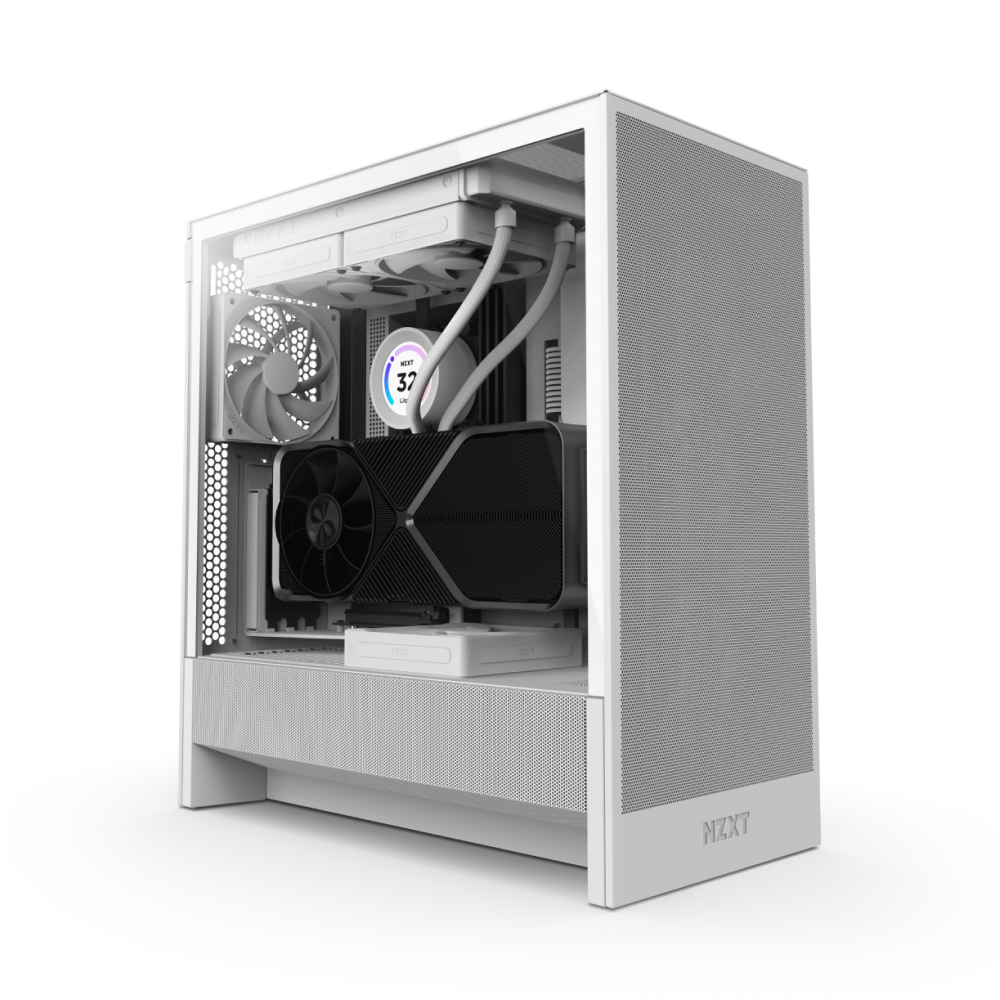 NZXT H5 FLOW COMPACT MID TOWER ATX CABINET WHITE (CC-H52FW-01)