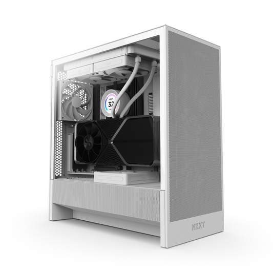 NZXT H5 FLOW COMPACT MID TOWER ATX CABINET WHITE (CC-H52FW-01)