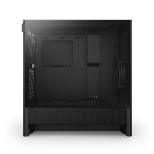 NZXT CHASSIS H5 FLOW (2024) COMPACT MID-TOWER ATX CASE - ALL BLACK - CC-H52FB-01