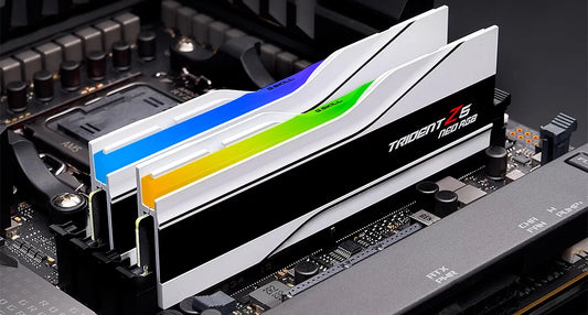 GSKILL TRIDENT Z5 NEO RGB 64GB (32GBX2) DDR5 6000MHZ DESKTOP RAM (WHITE)