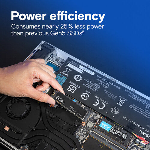 CRUCIAL P510 1TB PCIE GEN5 NVME 2280 M.2 SSD CT1000P510SSD8