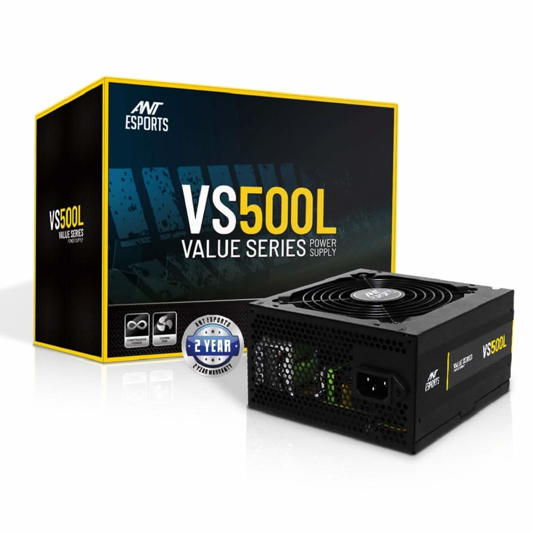 ANT ESPORTS 500W VS500L NON MODULAR SMPS