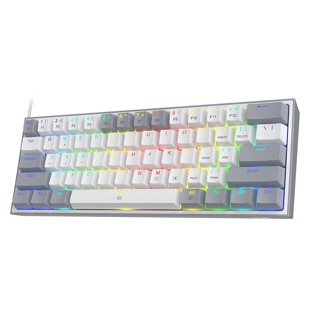 REDRAGON K617 FIZZ (WHITE/GREY) RED SWITCH