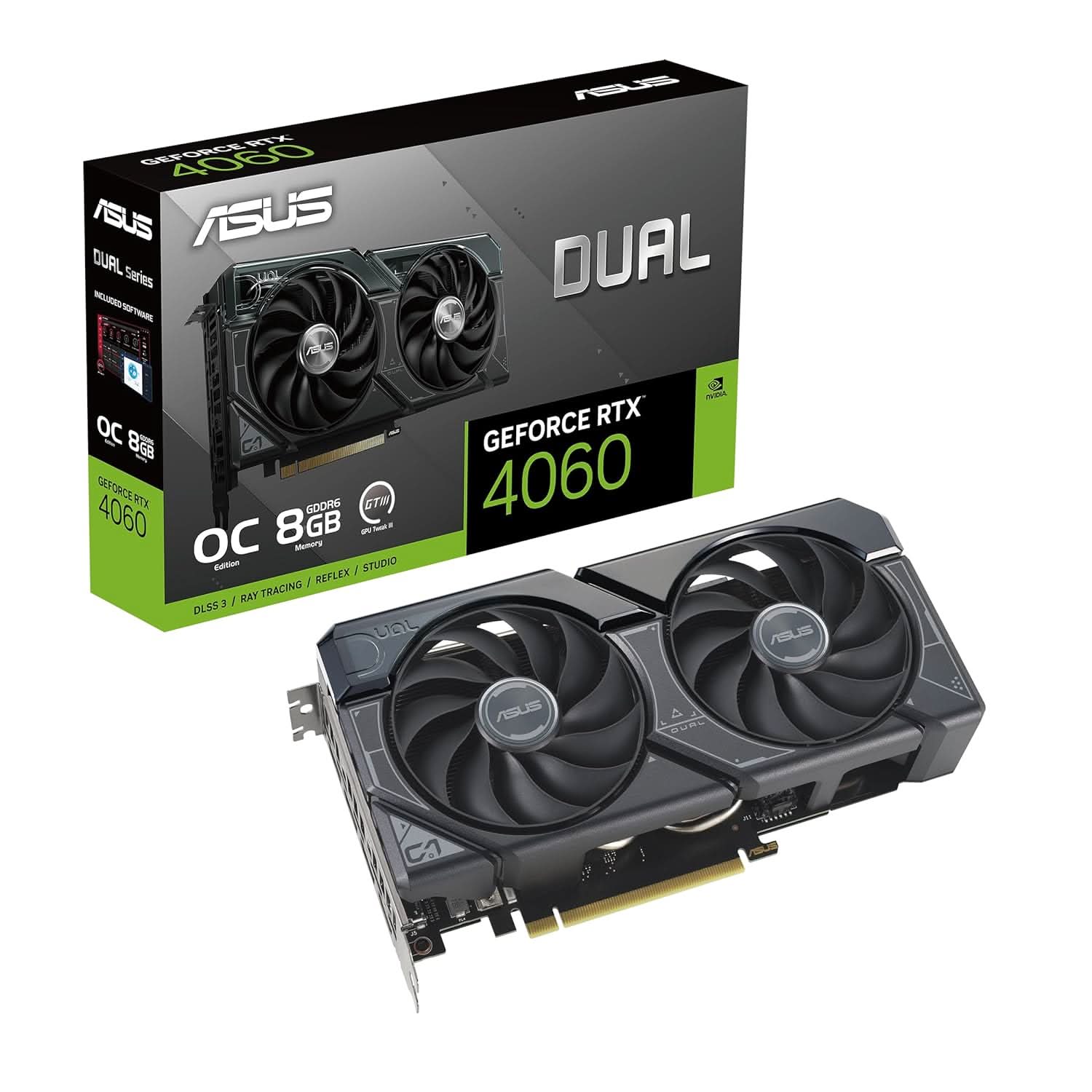 ASUS GEFORCE RTX 4060 8GB DUAL OC GRAPHIC CARD