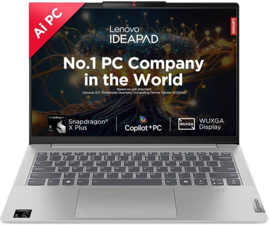 LENOVO IDEAPAD SLIM 5X 83HL0035IN [SD-X1P-42-100 SNAPDRAGON X PLUS/16GB/1TB SSD/WIN11 HOME+MSO/14.0"/INTIGRATED GRAPHICS /1 YEAR(S)/GREY]