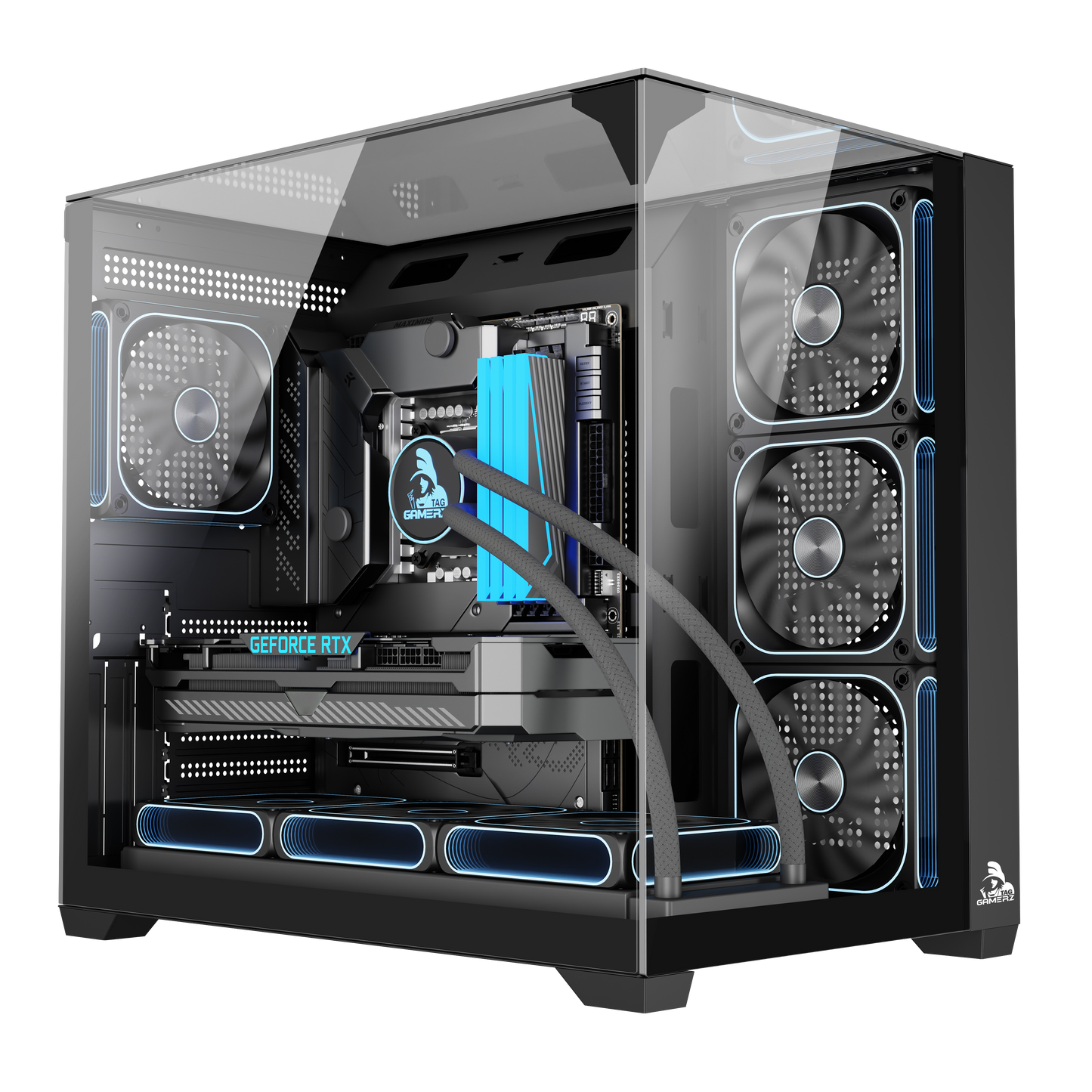 TAG Gamerz Orion Gaming Mid Tower Cabinet Black