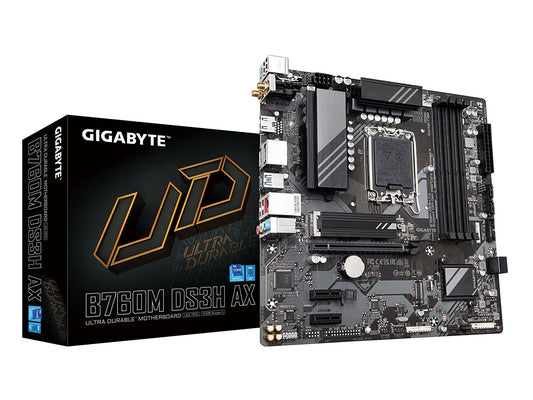 GIGABYTE GA-B760M-DS3H AX DDR5 INTEL LGA1700 MOTHERBOARD