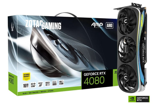 ZOTAC GEFORCE RTX 4080 16GB AMP EXTREME AIRO GRAPHIC CARD