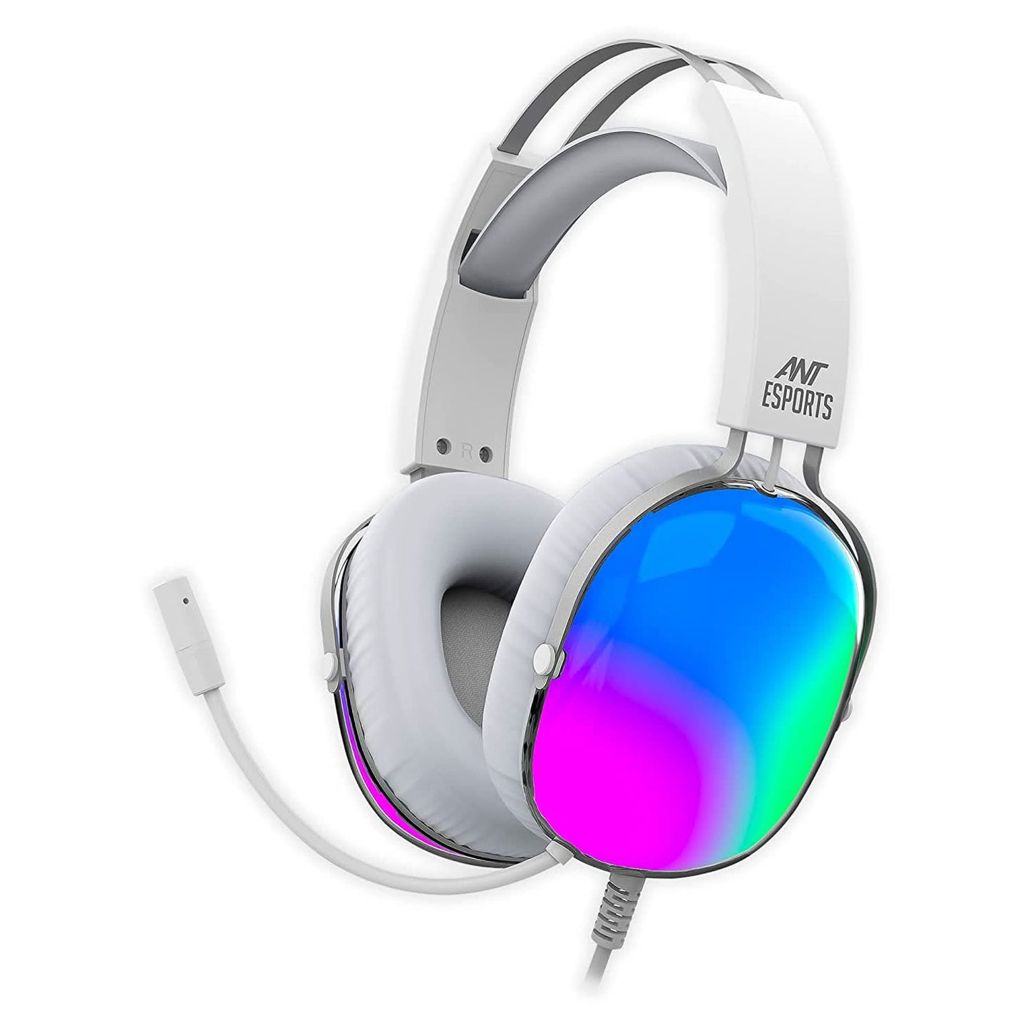 HEADPHONE-ANT-ESPORTS-H1150-CRYSTAL-RGB-GAMING-WHITE