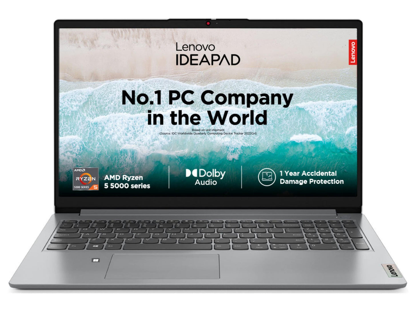 LENOVO IDEAPAD SLIM 1 82R400BGIN [R5-5500U RYZEN/8GB/512GB SSD/WIN11 HOME+MSO/15.6"/INTIGRATED GRAPHICS /1 YEAR(S)/GREY]