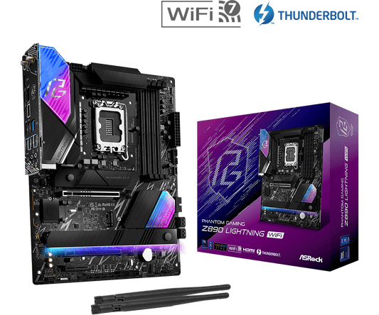 ASROCK Z890 LIGHTNING WIFI LGA 1851 ATX MOTHERBOARD