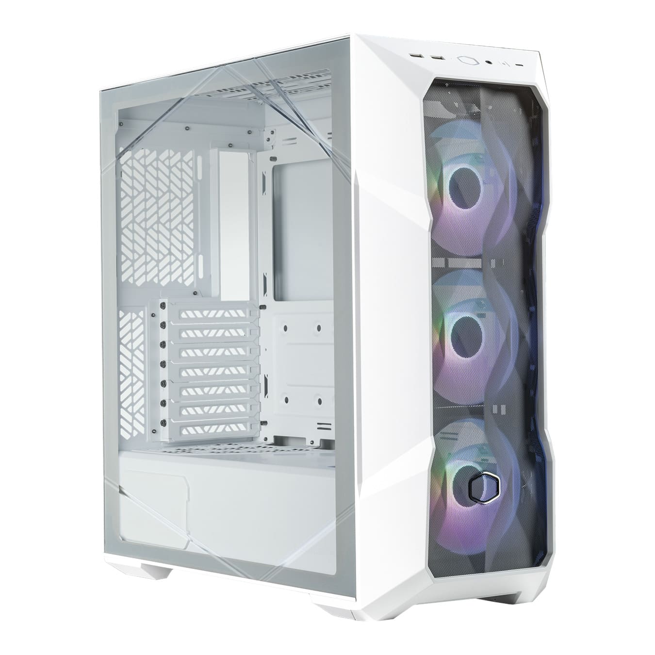 COOLER MASTER MASTERBOX TD500 V2 MESH MID-TOWER ATX CABINET WHITE