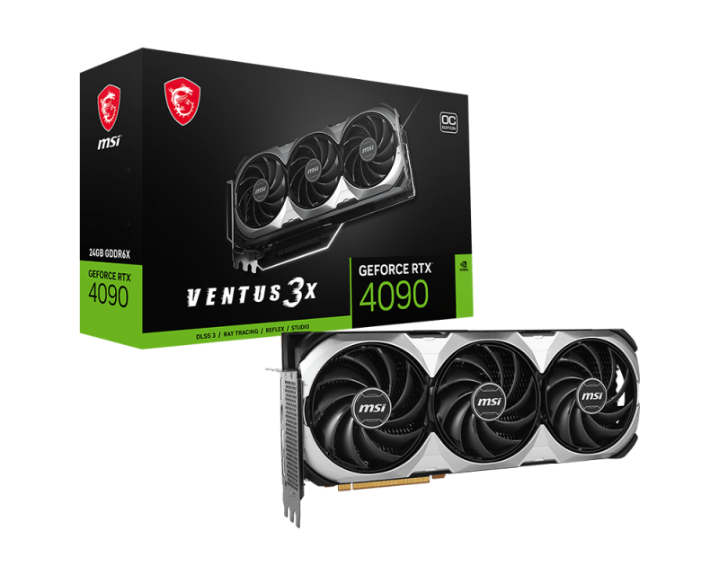 MSI GEFORCE RTX 4090 24GB VENTUS 3X E OC GRAPHIC CARD