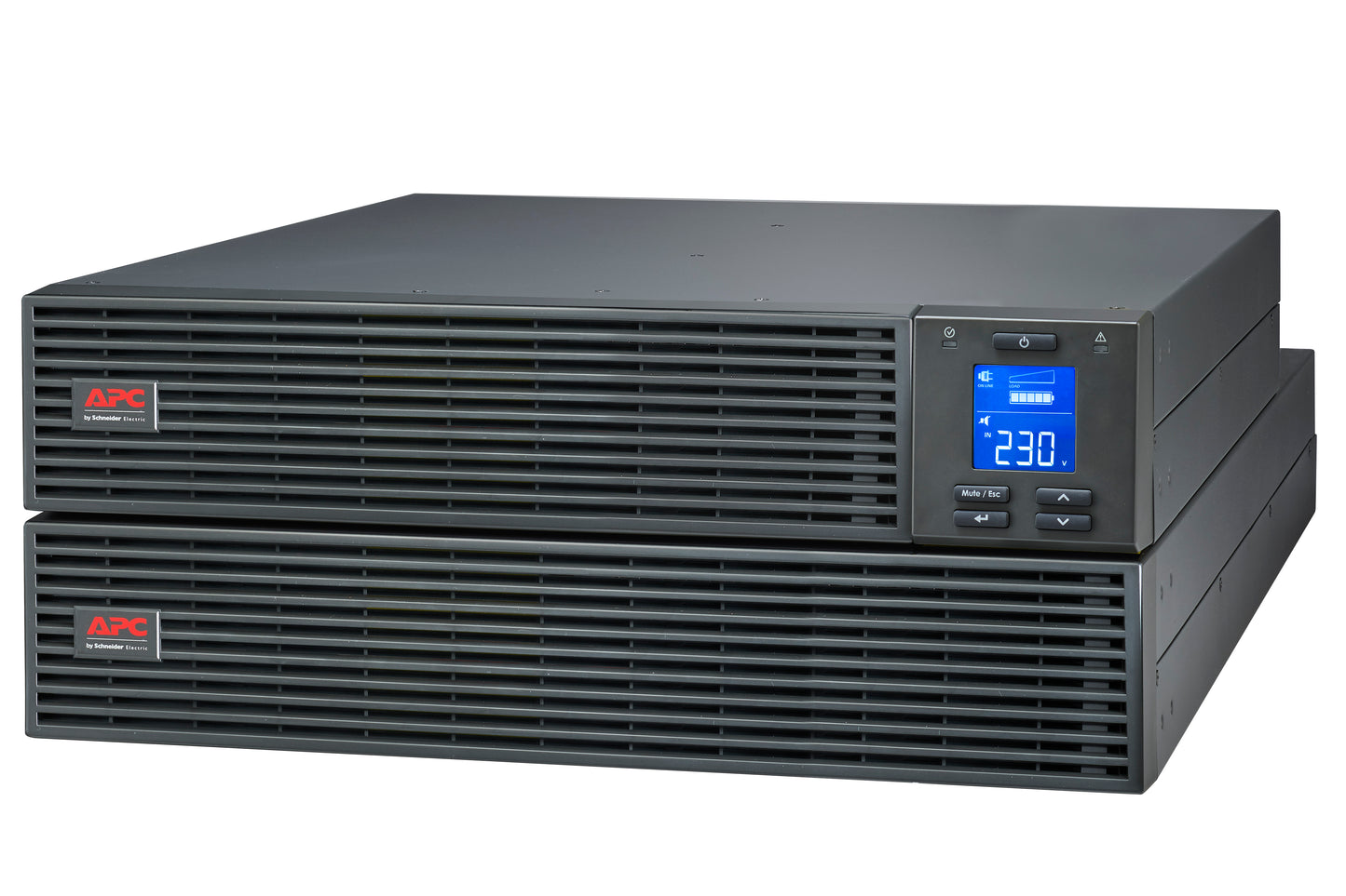 APC Easy UPS On-Line SRV3KRIL-IN - 3000VA/ 2400W |230V | 3 India 3-pin 6A + 1x Hard wire 3-wire(1P+ N+E) Outlets | Rackmount 4U | Intelligent Card Slot | Visual LCD and Audible Alarms | Extended runtime, W/O rail kit | 2 years Warranty