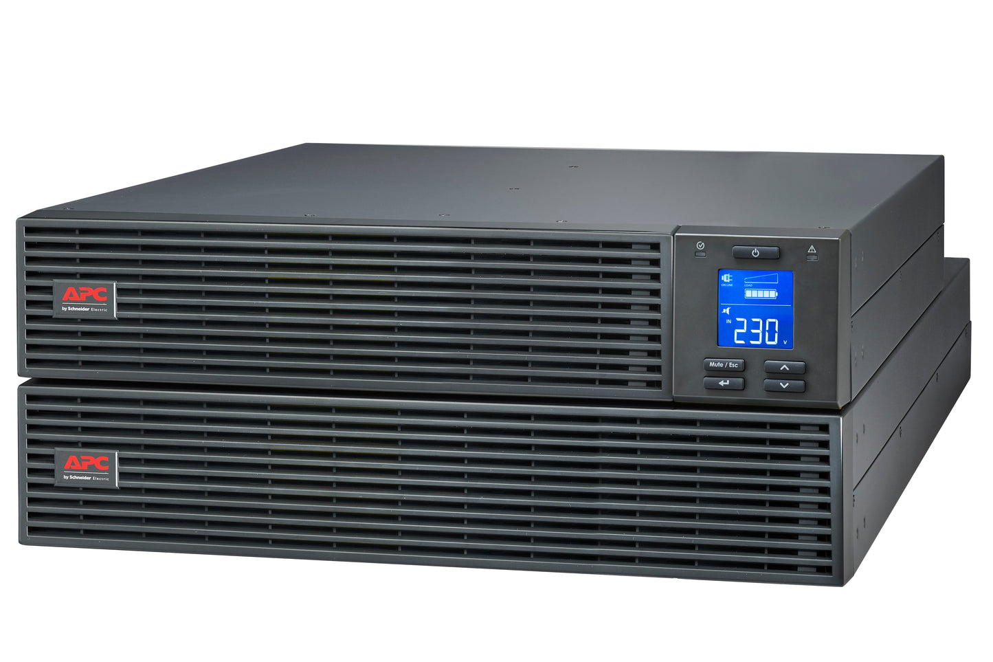 APC Easy UPS On-Line SRV3KRIL-IN - 3000VA/ 2400W |230V | 3 India 3-pin 6A + 1x Hard wire 3-wire(1P+ N+E) Outlets | Rackmount 4U | Intelligent Card Slot | Visual LCD and Audible Alarms | Extended runtime, W/O rail kit | 2 years Warranty