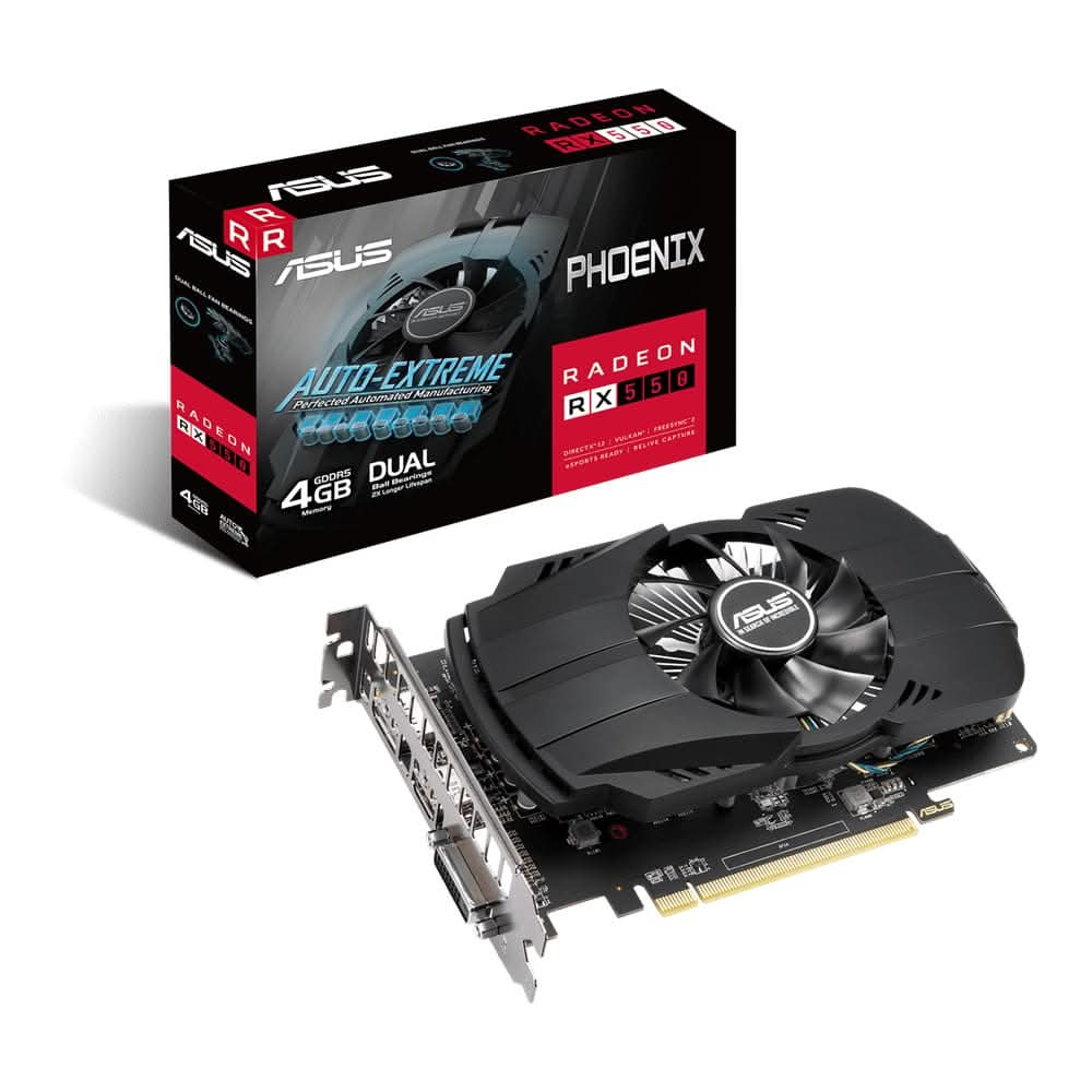 GRAPHIC-CARD-4-GB-ASUS-RX550-PHOENIX-EVO