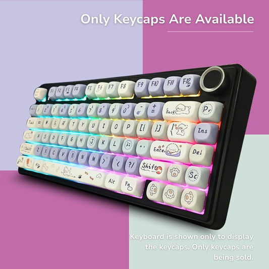 Aula Leobog PBT Cloud Wangwang Keycaps 130 Qty Compatible With All Kind of Keyboard Cloud Wangwang keycaps