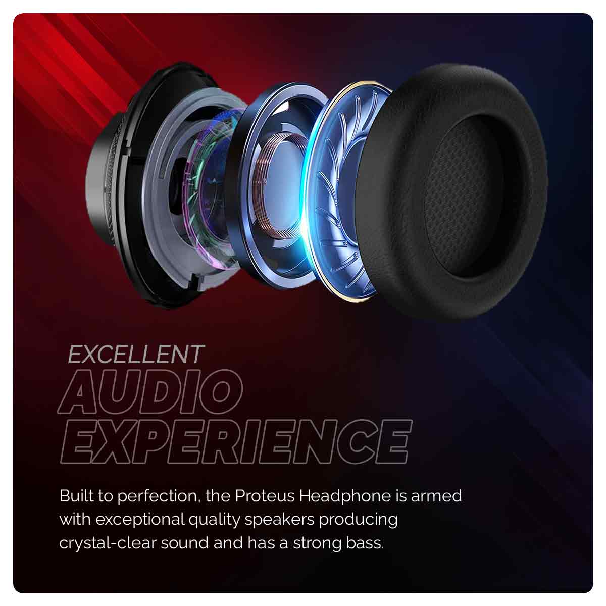 COSMIC BYTE PROTEUS (BLACK) GAMING HEADPHONE