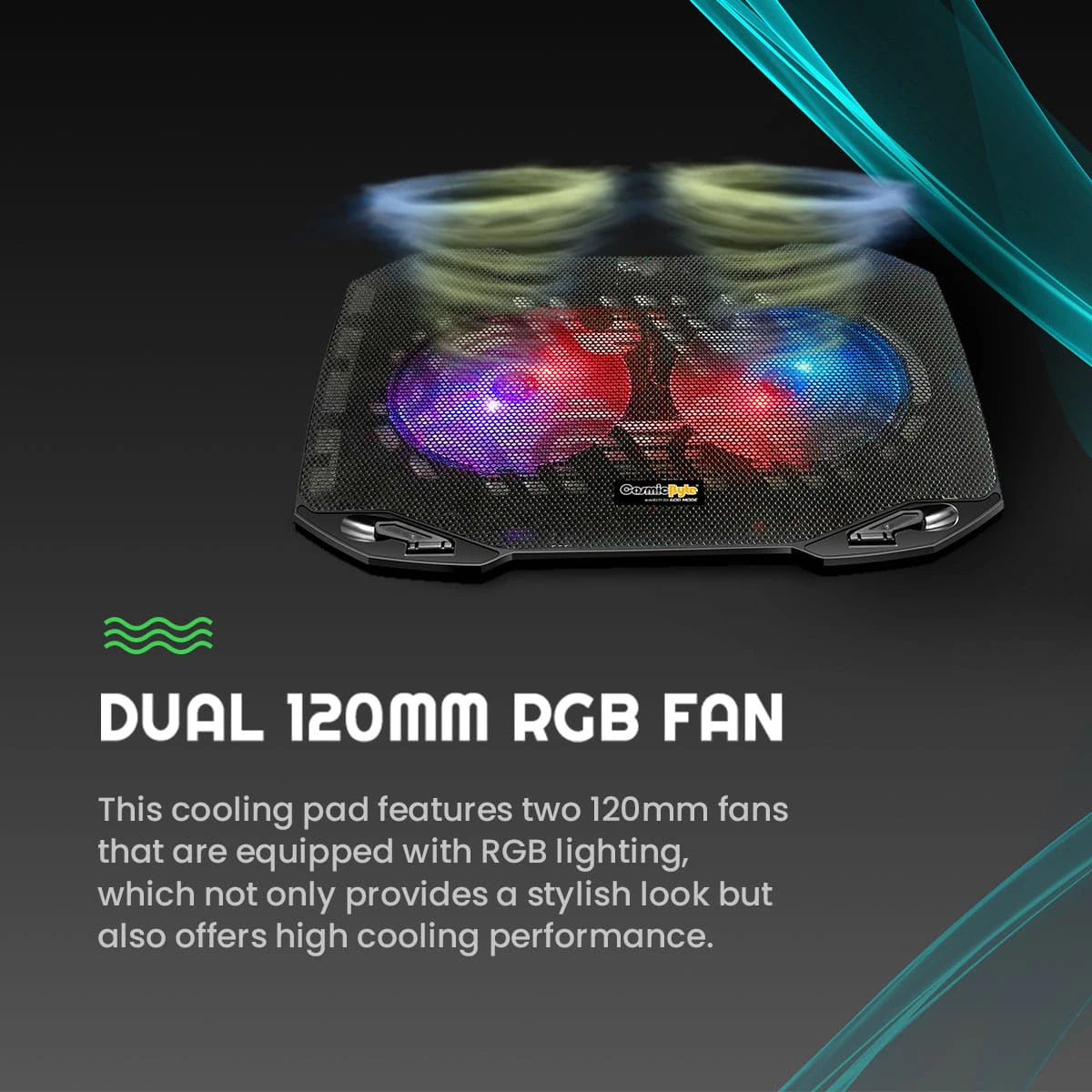 COSMIC BYTE WIND RGB COOLING PAD