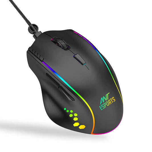 Ant Esports GM600 Wired Optical Gaming Mouse (Black)