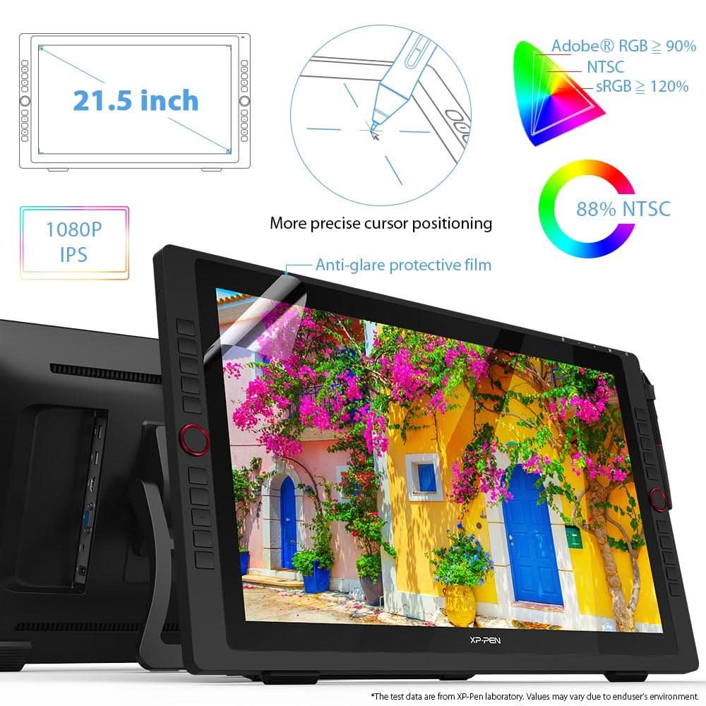 XP-PEN Artist 22R Pro 22 Inch Drawing Pen Display Graphics Monitor