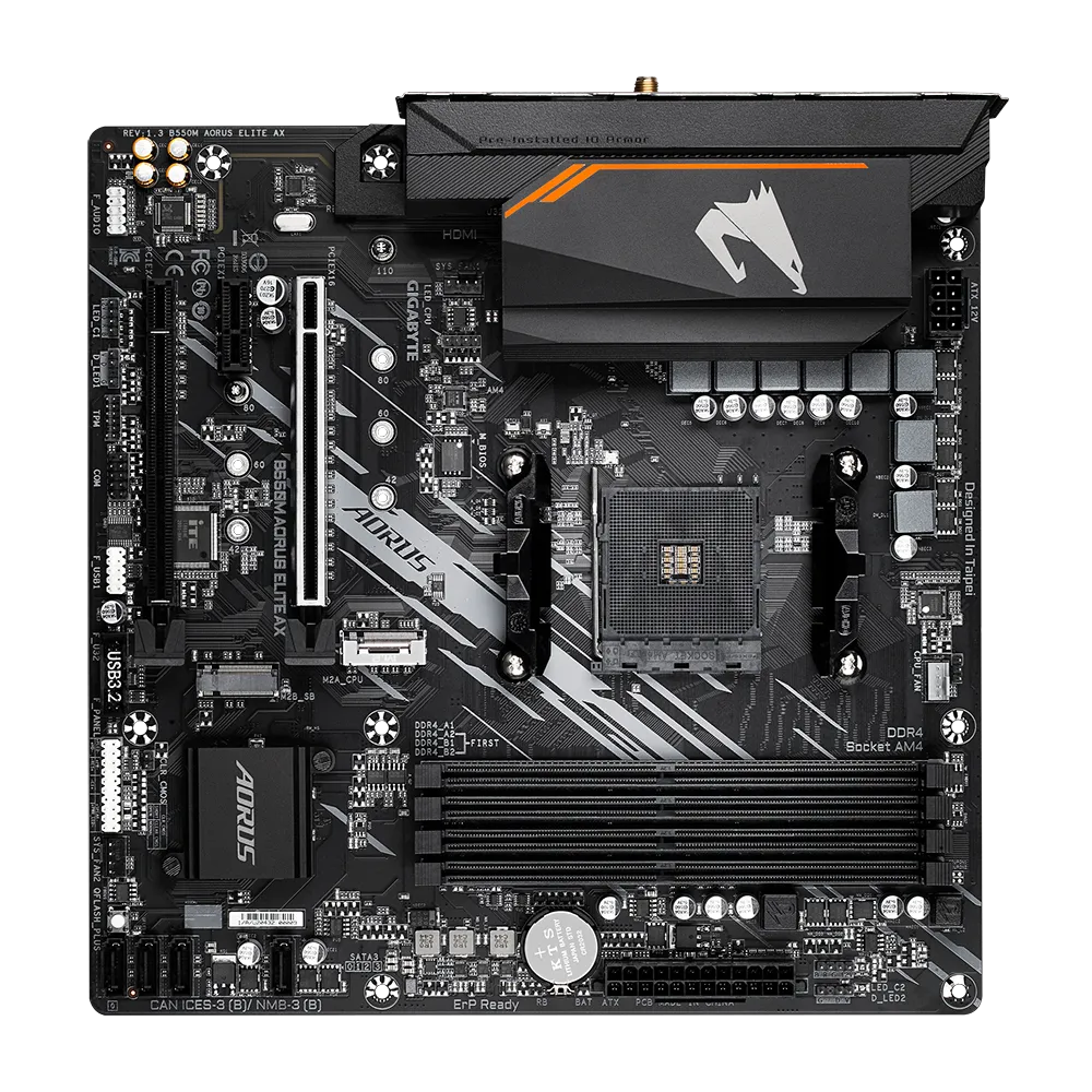 GIGABYTE B550M AORUS ELITE AX (REV. 1.3) MOTHERBOARD