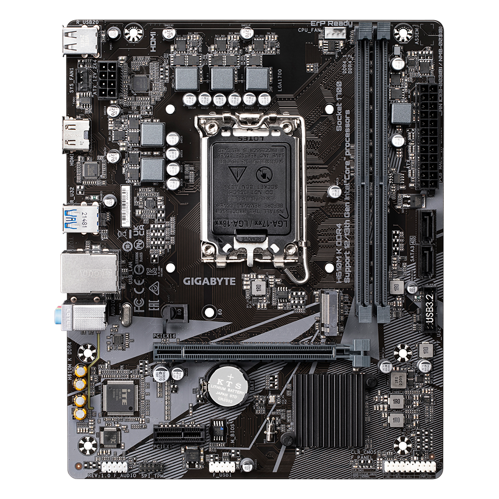 GIGABYTE H610M K DDR4 MOTHERBOARD