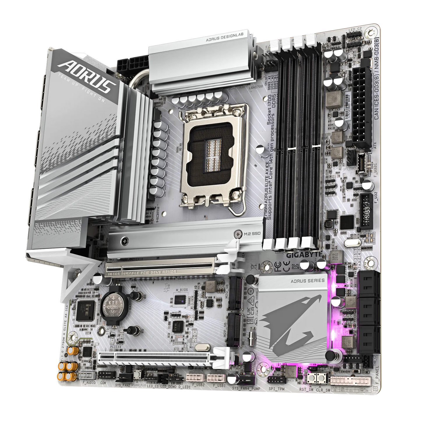 GIGABYTE Z790M AORUS ELITE AX ICE DDR5 MOTHERBOARD