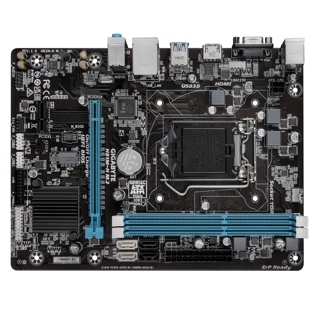 GIGABYTE H81M-H M.2 MOTHERBOARD