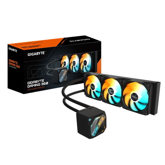 GIGABYTE GAMING 360 ARGB 360mm CPU Liquid Cooler (Black)