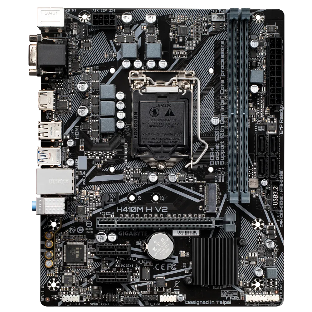 GIGABYTE GA-H410M-H V2 INTEL LGA1200 MOTHERBOARD