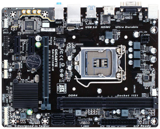 GIGABYTE GA-H110M-H INTEL LGA1151 MOTHERBOARD