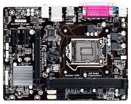 GIGABYTE GA-H81M-DS2 INTEL LGA1150 MOTHERBOARD